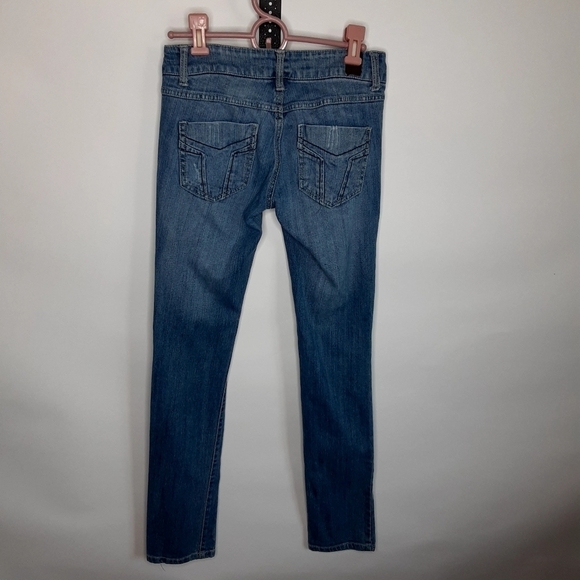 Highway Distressed Skinny Jeens sz 3 - Picture 5 of 7